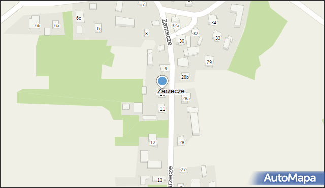 Zarzecze, Zarzecze, 10, mapa Zarzecze