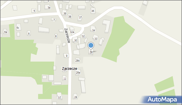 Zarzecze, Zarzecze, 29, mapa Zarzecze