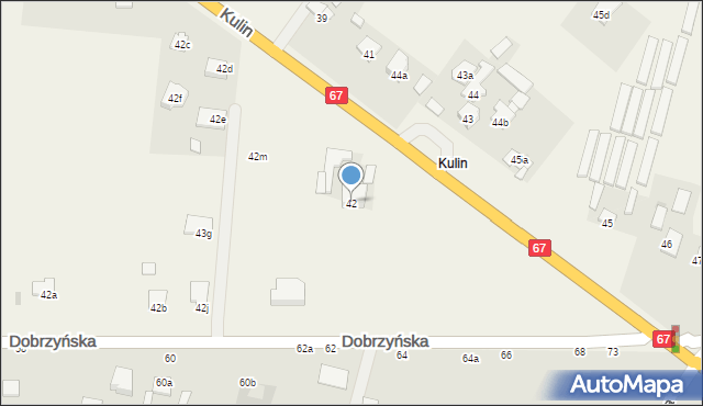 Zarzeczewo, Zarzeczewo, 42, mapa Zarzeczewo