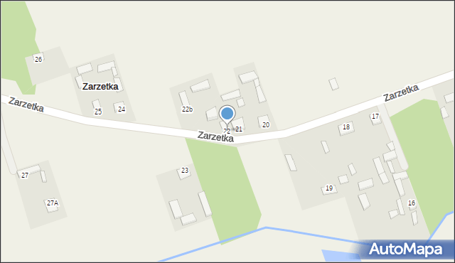 Zarzetka, Zarzetka, 22, mapa Zarzetka