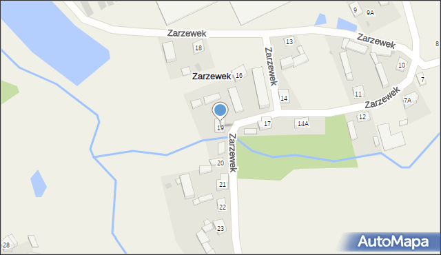 Zarzewek, Zarzewek, 19, mapa Zarzewek