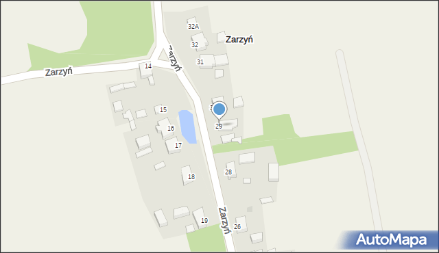 Zarzyń, Zarzyń, 29, mapa Zarzyń