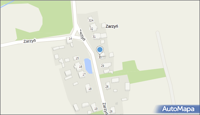 Zarzyń, Zarzyń, 30, mapa Zarzyń