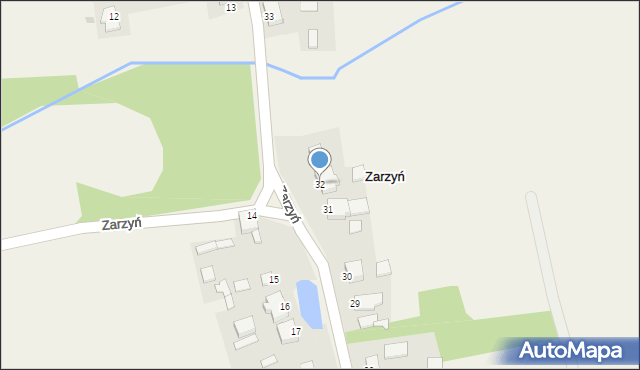 Zarzyń, Zarzyń, 32, mapa Zarzyń