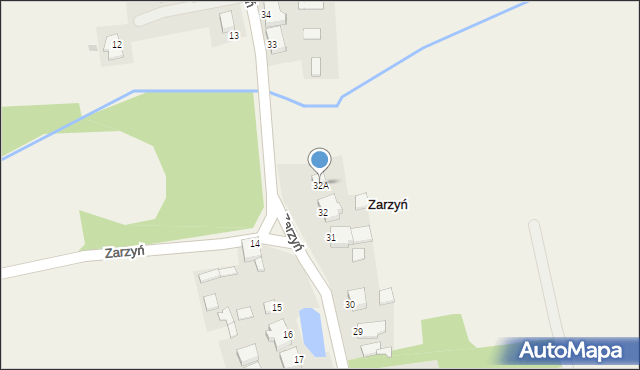 Zarzyń, Zarzyń, 32A, mapa Zarzyń