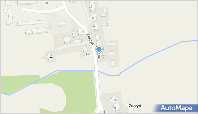 Zarzyń, Zarzyń, 33, mapa Zarzyń