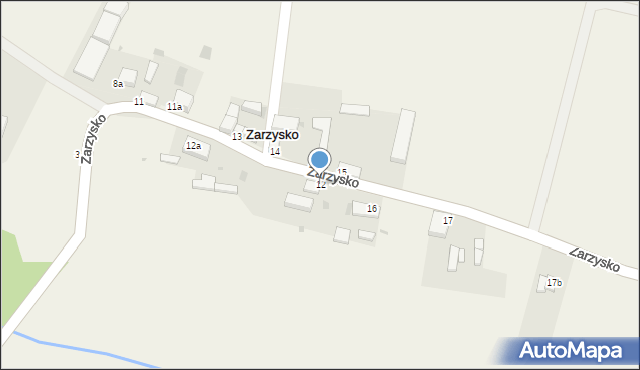 Zarzysko, Zarzysko, 12, mapa Zarzysko