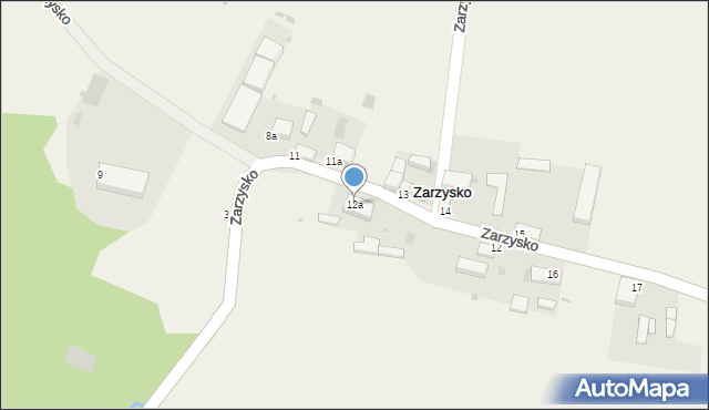 Zarzysko, Zarzysko, 12a, mapa Zarzysko