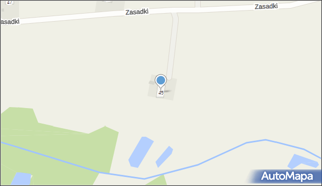 Zasadki, Zasadki, 45, mapa Zasadki