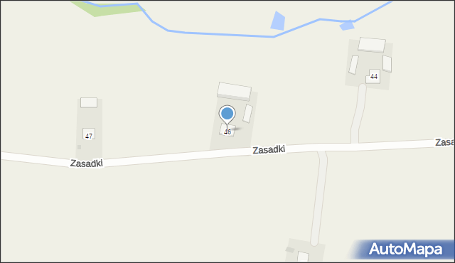 Zasadki, Zasadki, 46, mapa Zasadki