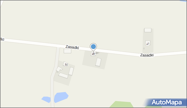 Zasadki, Zasadki, 48, mapa Zasadki