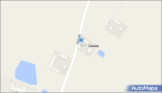 Zasady, Zasady, 2, mapa Zasady