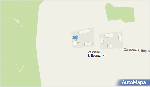 Zaścianki k. Bogusz, Zaścianki k. Bogusz, 1, mapa Zaścianki k. Bogusz