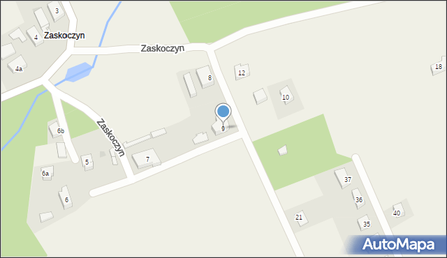 Zaskoczyn, Zaskoczyn, 9, mapa Zaskoczyn