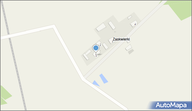 Zaskwierki, Zaskwierki, 1, mapa Zaskwierki