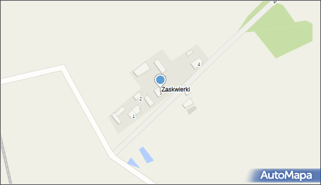 Zaskwierki, Zaskwierki, 3, mapa Zaskwierki