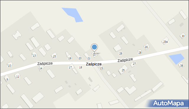 Zaśpicze, Zaśpicze, 22, mapa Zaśpicze