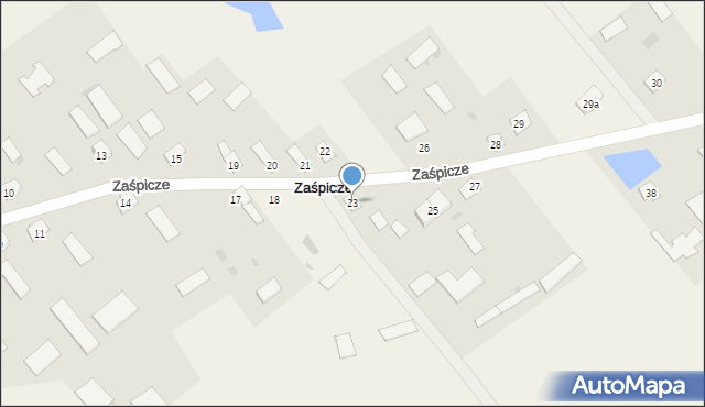 Zaśpicze, Zaśpicze, 23, mapa Zaśpicze