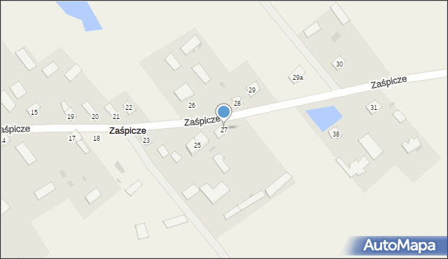 Zaśpicze, Zaśpicze, 27, mapa Zaśpicze