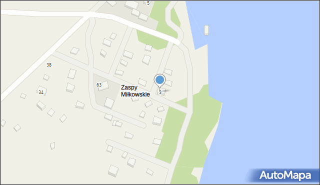 Zaspy, Zaspy, 3, mapa Zaspy