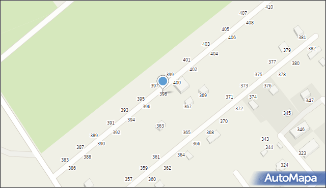 Zastań, Zastań, 398, mapa Zastań