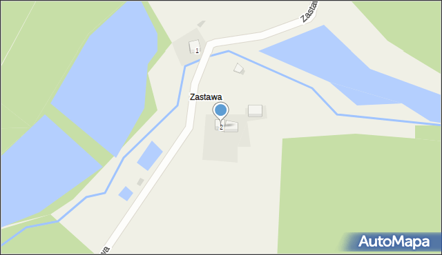 Zastawa, Zastawa, 2, mapa Zastawa