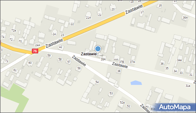 Zastawie, Zastawie, 40, mapa Zastawie