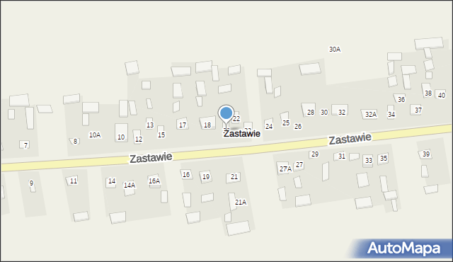 Zastawie, Zastawie, 20, mapa Zastawie