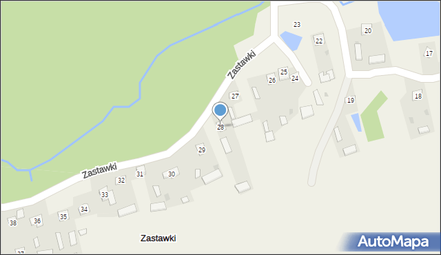 Zastawki, Zastawki, 28, mapa Zastawki