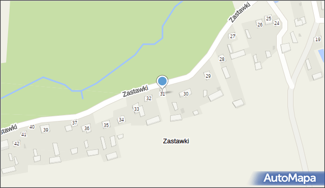 Zastawki, Zastawki, 31, mapa Zastawki