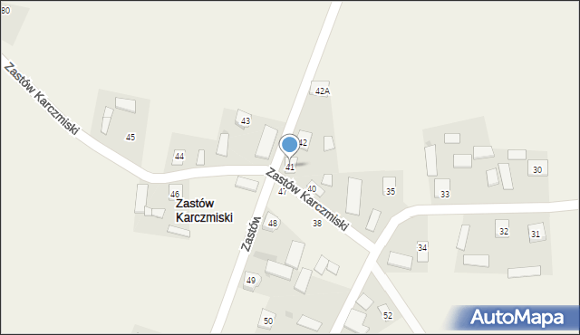 Zastów Karczmiski, Zastów Karczmiski, 41, mapa Zastów Karczmiski