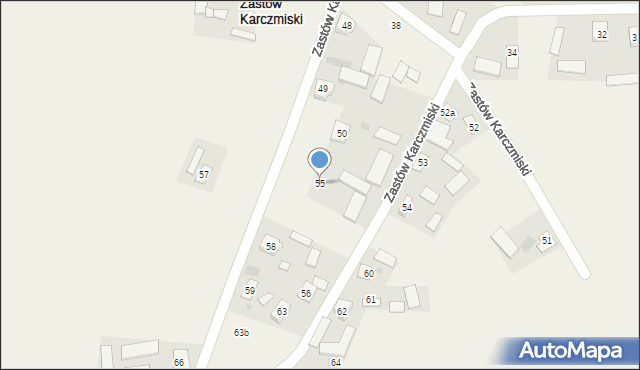 Zastów Karczmiski, Zastów Karczmiski, 55, mapa Zastów Karczmiski