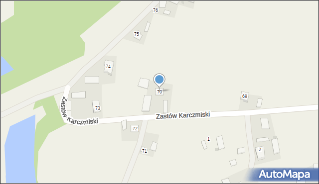 Zastów Karczmiski, Zastów Karczmiski, 70, mapa Zastów Karczmiski
