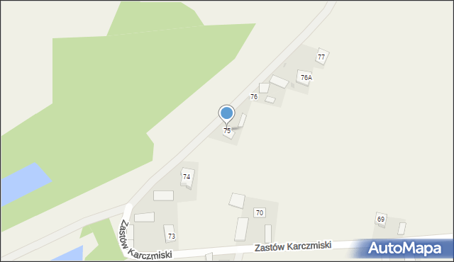 Zastów Karczmiski, Zastów Karczmiski, 75, mapa Zastów Karczmiski