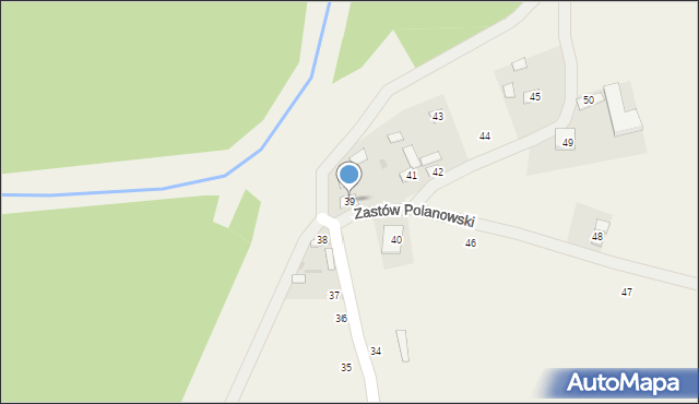 Zastów Polanowski, Zastów Polanowski, 39, mapa Zastów Polanowski