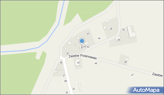 Zastów Polanowski, Zastów Polanowski, 41, mapa Zastów Polanowski