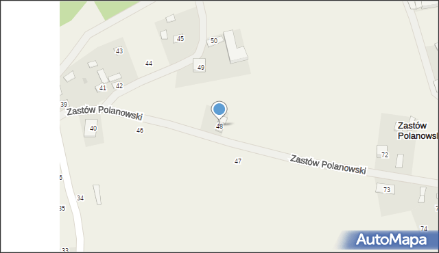 Zastów Polanowski, Zastów Polanowski, 48, mapa Zastów Polanowski