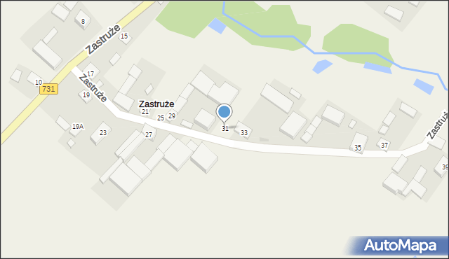 Zastruże, Zastruże, 31, mapa Zastruże