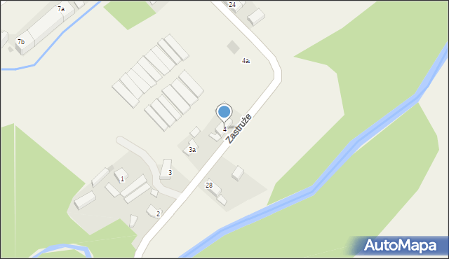 Zastruże, Zastruże, 4, mapa Zastruże