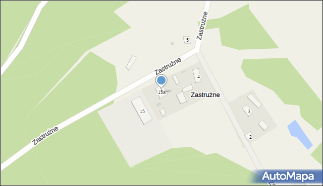 Zastrużne, Zastrużne, 15a, mapa Zastrużne