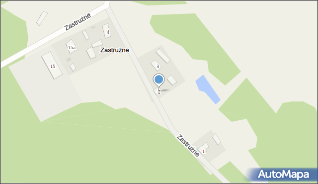 Zastrużne, Zastrużne, 2, mapa Zastrużne