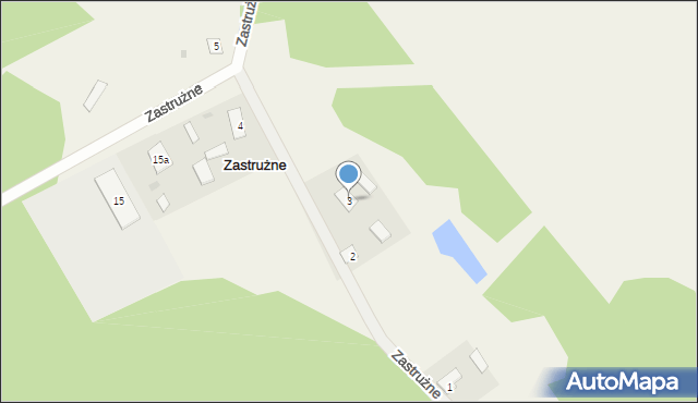 Zastrużne, Zastrużne, 3, mapa Zastrużne