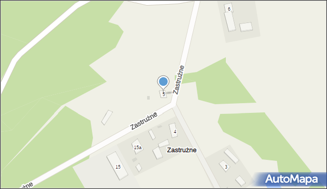 Zastrużne, Zastrużne, 5, mapa Zastrużne