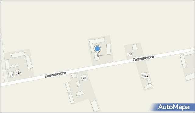 Zaświatycze, Zaświatycze, 39, mapa Zaświatycze