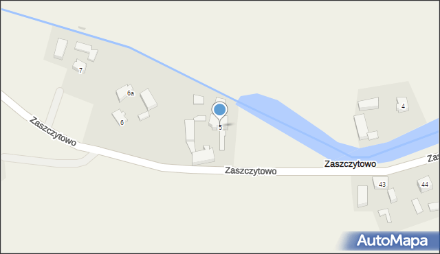 Zaszczytowo, Zaszczytowo, 5, mapa Zaszczytowo