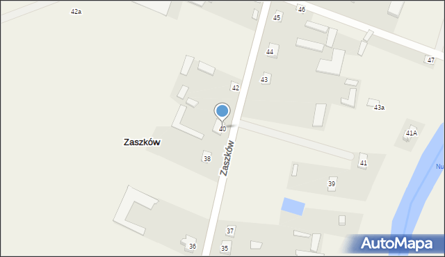 Zaszków, Zaszków, 40, mapa Zaszków