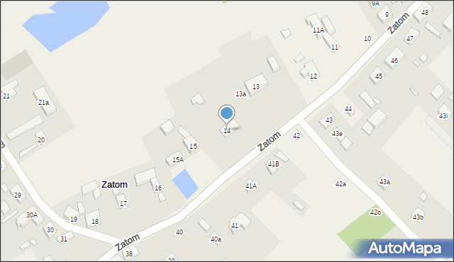 Zatom, Zatom, 14, mapa Zatom