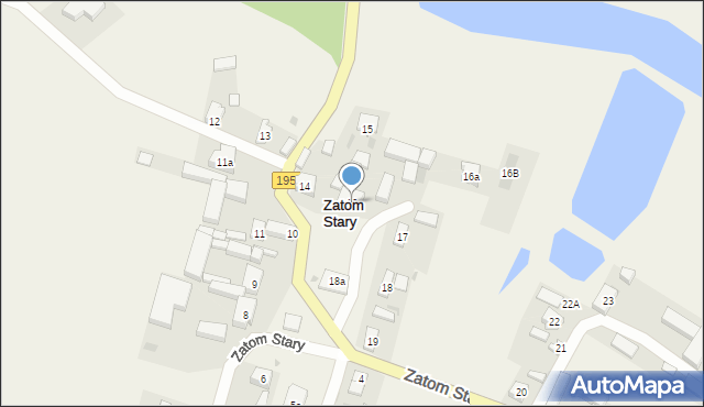 Zatom Stary, Zatom Stary, 16, mapa Zatom Stary