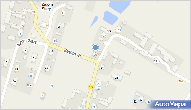 Zatom Stary, Zatom Stary, 20, mapa Zatom Stary