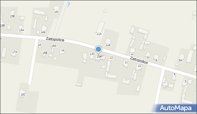 Zatopolice, Zatopolice, 13A, mapa Zatopolice